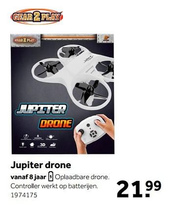 Aanbiedingen Jupiter drone - Gear2Play - Geldig van 26/09/2020 tot 06/12/2020 bij Intertoys