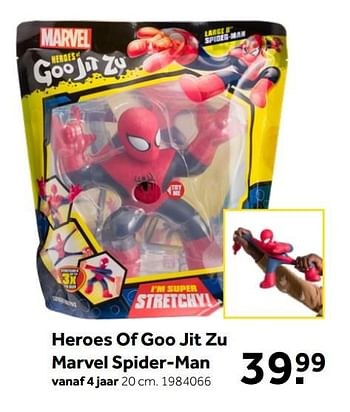 Aanbiedingen Heroes of goo jit zu marvel spider-man - Marvel - Geldig van 26/09/2020 tot 06/12/2020 bij Intertoys