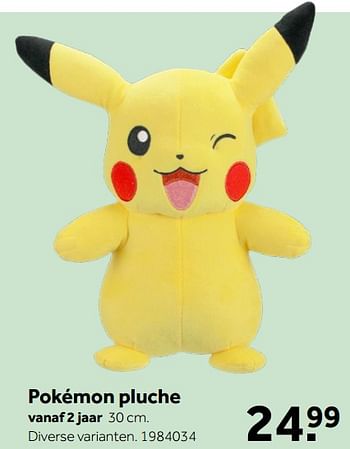 Aanbiedingen Pokémon pluche - Pokemon - Geldig van 26/09/2020 tot 06/12/2020 bij Intertoys