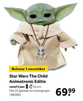 Aanbiedingen Star wars the child animatronic editie - Star Wars - Geldig van 26/09/2020 tot 06/12/2020 bij Intertoys