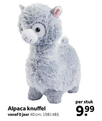 dialect escaleren het winkelcentrum Huismerk - Intertoys Alpaca knuffel - Promotie bij Intertoys