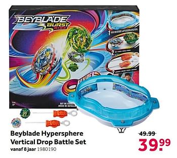 Aanbiedingen Beyblade hypersphere vertical drop battle set - Beyblade - Geldig van 26/09/2020 tot 06/12/2020 bij Intertoys