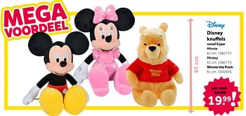 Aanbiedingen Disney knuffels minnie - Disney - Geldig van 26/09/2020 tot 06/12/2020 bij Intertoys