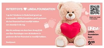 Aanbiedingen Linda. foundation beer - Huismerk - Intertoys - Geldig van 26/09/2020 tot 06/12/2020 bij Intertoys