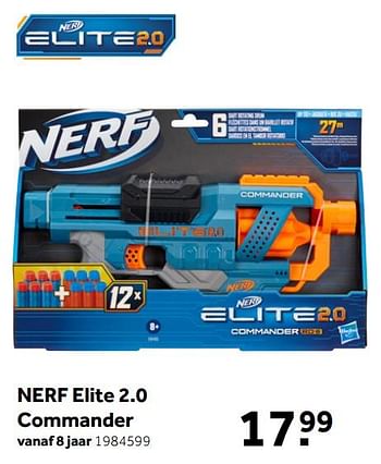 Aanbiedingen Nerf elite 2.0 commander - Nerf - Geldig van 26/09/2020 tot 06/12/2020 bij Intertoys