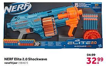 Aanbiedingen Nerf elite 2.0 shockwave - Nerf - Geldig van 26/09/2020 tot 06/12/2020 bij Intertoys