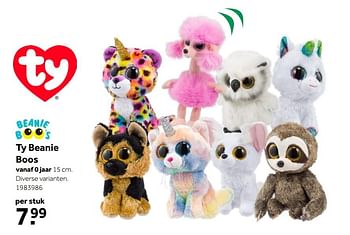 Aanbiedingen Ty beanie boos - Ty - Geldig van 26/09/2020 tot 06/12/2020 bij Intertoys