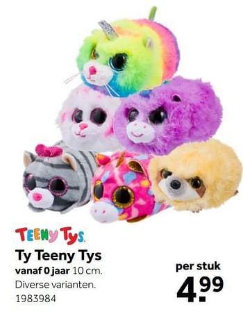 Aanbiedingen Ty teeny tys - Ty - Geldig van 26/09/2020 tot 06/12/2020 bij Intertoys