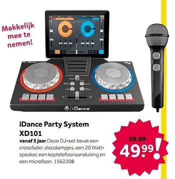 Aanbiedingen Idance party system xd101 - I Dance - Geldig van 26/09/2020 tot 06/12/2020 bij Intertoys