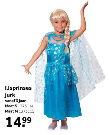 Aanbiedingen Ijsprinses jurk - Huismerk - Intertoys - Geldig van 26/09/2020 tot 06/12/2020 bij Intertoys