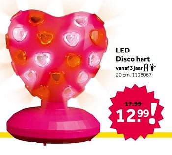 Aanbiedingen Led disco hart - Huismerk - Intertoys - Geldig van 26/09/2020 tot 06/12/2020 bij Intertoys