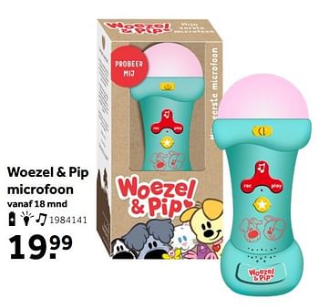 Aanbiedingen Woezel + pip microfoon - Huismerk - Intertoys - Geldig van 26/09/2020 tot 06/12/2020 bij Intertoys