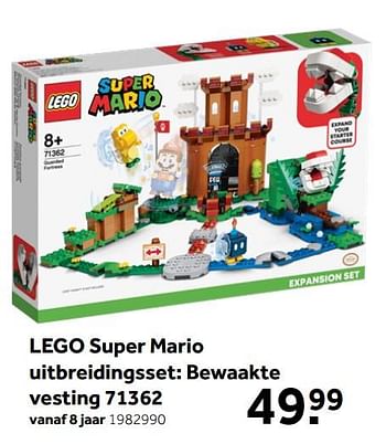 Aanbiedingen Lego super mario uitbreidingsset: bewaakte vesting 71362 - Lego - Geldig van 26/09/2020 tot 06/12/2020 bij Intertoys