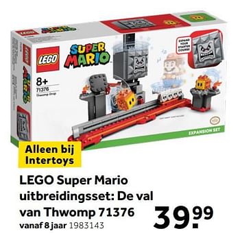 Aanbiedingen Lego super mario uitbreidingsset: de val van thwomp 71376 - Lego - Geldig van 26/09/2020 tot 06/12/2020 bij Intertoys