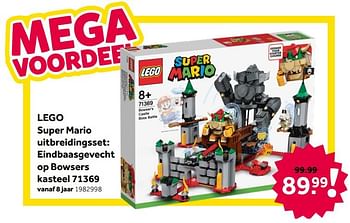 Aanbiedingen Lego super mario uitbreidingsset: eindbaasgevecht op bowsers kasteel 71369 - Lego - Geldig van 26/09/2020 tot 06/12/2020 bij Intertoys