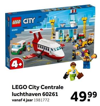 Aanbiedingen Lego city centrale luchthaven 60261 - Lego - Geldig van 26/09/2020 tot 06/12/2020 bij Intertoys