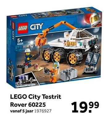 Aanbiedingen Lego city testrit rover 60225 - Lego - Geldig van 26/09/2020 tot 06/12/2020 bij Intertoys