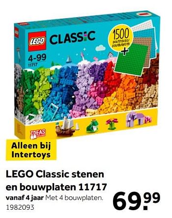 Aanbiedingen Lego classic stenen en bouwplaten 11717 - Lego - Geldig van 26/09/2020 tot 06/12/2020 bij Intertoys