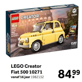 Aanbiedingen Lego creator fiat 500 10271 - Lego - Geldig van 26/09/2020 tot 06/12/2020 bij Intertoys