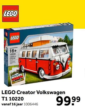 Aanbiedingen Lego creator volkswagen t1 10220 - Lego - Geldig van 26/09/2020 tot 06/12/2020 bij Intertoys