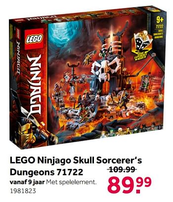 Aanbiedingen Lego ninjago skull sorcerer`s dungeons 71722 - Lego - Geldig van 26/09/2020 tot 06/12/2020 bij Intertoys