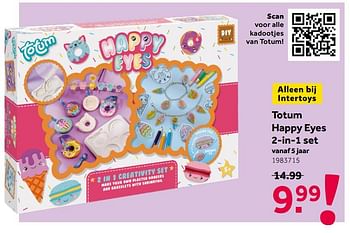 Aanbiedingen Totum happy eyes 2-in-1 set - Totum - Geldig van 26/09/2020 tot 06/12/2020 bij Intertoys