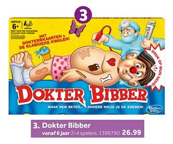 Aanbiedingen Dokter bibber - Hasbro - Geldig van 26/09/2020 tot 06/12/2020 bij Intertoys