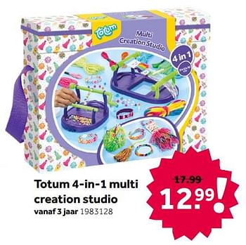 Aanbiedingen Totum 4-in-1 multi creation studio - Totum - Geldig van 26/09/2020 tot 06/12/2020 bij Intertoys