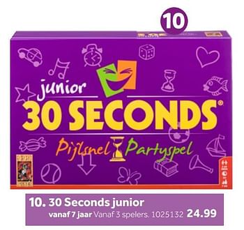 Aanbiedingen 30 seconds junior - 999games - Geldig van 26/09/2020 tot 06/12/2020 bij Intertoys