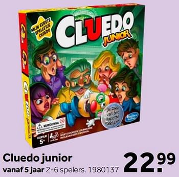 Aanbiedingen Cluedo junior - Hasbro - Geldig van 26/09/2020 tot 06/12/2020 bij Intertoys