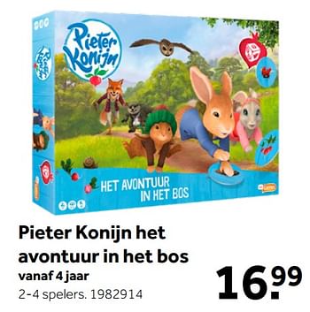 Aanbiedingen Pieter konijn het avontuur in het bos - Just Games - Geldig van 26/09/2020 tot 06/12/2020 bij Intertoys