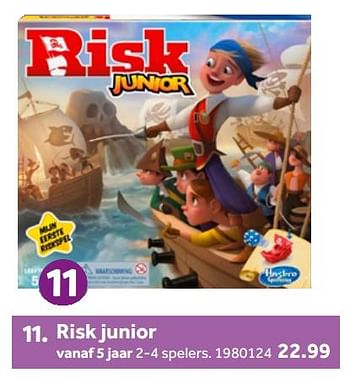 Aanbiedingen Risk junior - Hasbro - Geldig van 26/09/2020 tot 06/12/2020 bij Intertoys