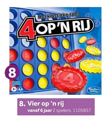 Aanbiedingen Vier op `n rij - Hasbro - Geldig van 26/09/2020 tot 06/12/2020 bij Intertoys