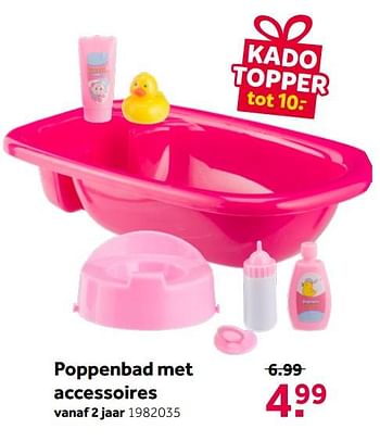 Aanbiedingen Poppenbad met accessoires - Huismerk - Intertoys - Geldig van 26/09/2020 tot 06/12/2020 bij Intertoys