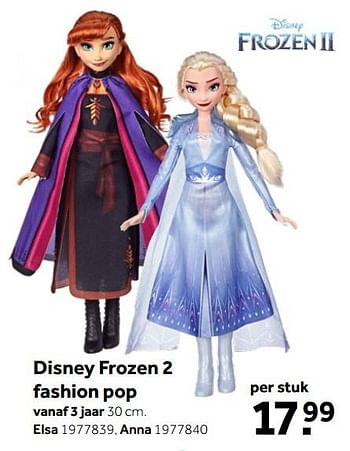 Aanbiedingen Disney frozen 2 fashion pop - Disney  Frozen - Geldig van 26/09/2020 tot 06/12/2020 bij Intertoys