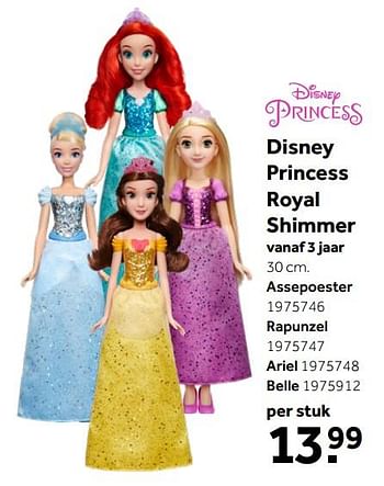 Aanbiedingen Disney princess royal shimmer - Disney Princess - Geldig van 26/09/2020 tot 06/12/2020 bij Intertoys