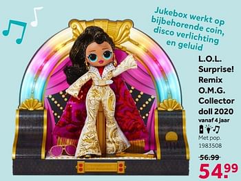 Aanbiedingen L.o.l. surprise! remix o.m.g. collector doll 2020 - LOL Surprise - Geldig van 26/09/2020 tot 06/12/2020 bij Intertoys