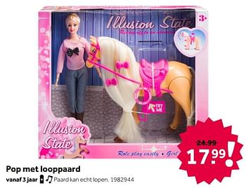 Aanbiedingen Pop met looppaard - Huismerk - Intertoys - Geldig van 26/09/2020 tot 06/12/2020 bij Intertoys