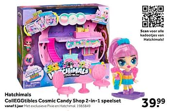 Aanbiedingen Hatchimals colleggtibles cosmic candy shop 2-in-1 speelset - Hatchimals - Geldig van 26/09/2020 tot 06/12/2020 bij Intertoys