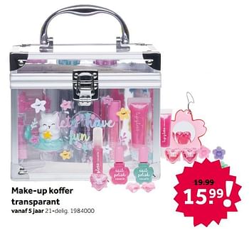 Aanbiedingen Make-up koffer transparant - Huismerk - Intertoys - Geldig van 26/09/2020 tot 06/12/2020 bij Intertoys