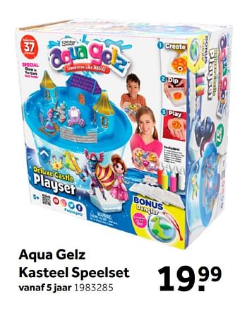 Aanbiedingen Aqua gelz kasteel speelset - Aqua Gelz - Geldig van 26/09/2020 tot 06/12/2020 bij Intertoys