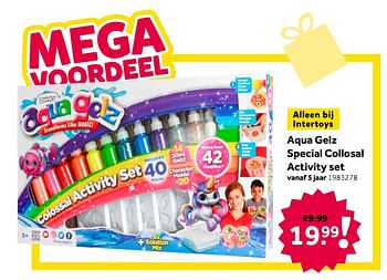 Aanbiedingen Aqua gelz special collosal activity set - Aqua Gelz - Geldig van 26/09/2020 tot 06/12/2020 bij Intertoys