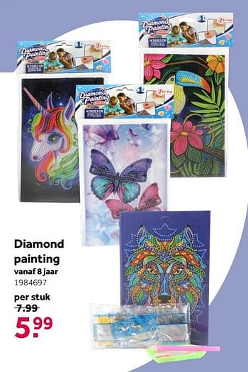 Aanbiedingen Diamond painting - Diamond Painting - Geldig van 26/09/2020 tot 06/12/2020 bij Intertoys