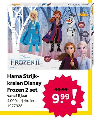 Aanbiedingen Hama strijkkralen disney frozen 2 set - Hama - Geldig van 26/09/2020 tot 06/12/2020 bij Intertoys