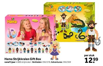 Aanbiedingen Hama strijkkralen gift box verkleden - Hama - Geldig van 26/09/2020 tot 06/12/2020 bij Intertoys