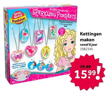 Aanbiedingen Kettingen maken - Small world fashion - Geldig van 26/09/2020 tot 06/12/2020 bij Intertoys