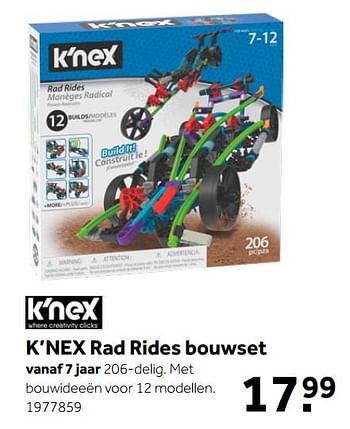 Aanbiedingen K`nex rad rides bouwset - K'Nex - Geldig van 26/09/2020 tot 06/12/2020 bij Intertoys