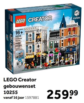 Aanbiedingen Lego creator gebouwenset 10255 - Lego - Geldig van 26/09/2020 tot 06/12/2020 bij Intertoys