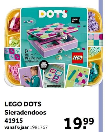 Aanbiedingen Lego dots sieradendoos 41915 - Lego - Geldig van 26/09/2020 tot 06/12/2020 bij Intertoys