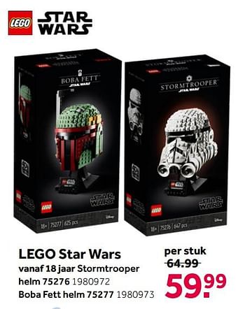 Aanbiedingen Lego star wars helm - Lego - Geldig van 26/09/2020 tot 06/12/2020 bij Intertoys